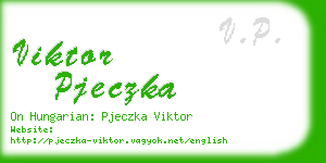 viktor pjeczka business card